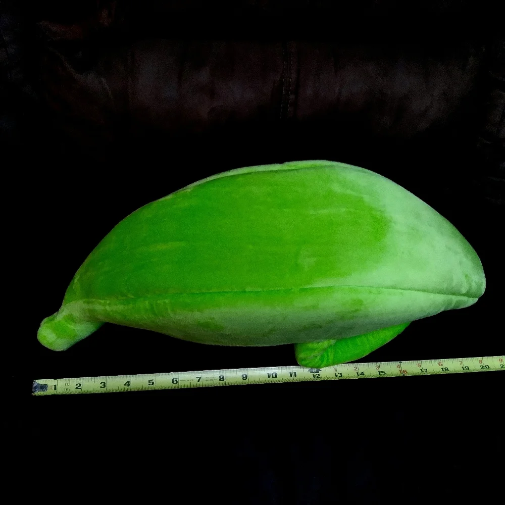 Cute Neon Green Banana Bed, Small Animal Cat Dog Rabbit Fuzzy Soft Portable NWOT